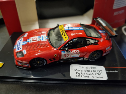 Ferrari 550 Maranello Fia Gt 2008 Pechito Lopez - Tuero 1/43