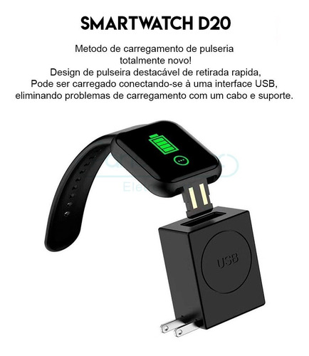Relógio Inteligente Smartwatch Movimento Pedômetro Bluetooth