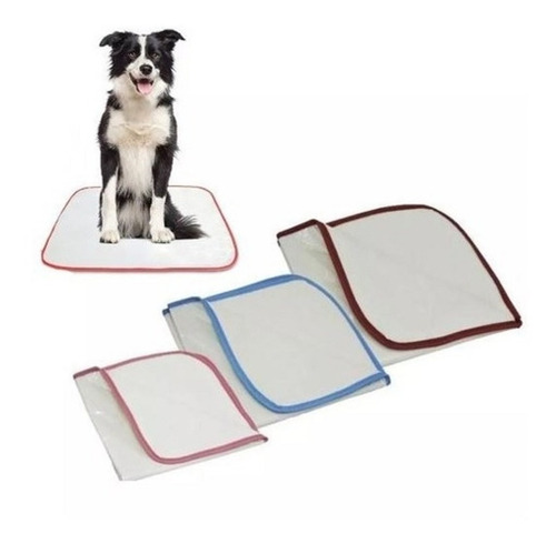 Imagem 7 de 7 de Kit 3 Tapetes Sanitário Lavável Higiênico P/ Cães 60x50 Pet