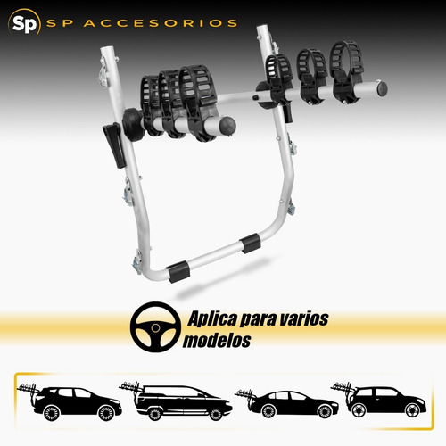 Imagen 3 de 8 de Rack Portabicicletas Hollywood B2 Para 2 Bicicletas
