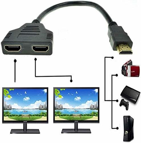 Cable Hdmi - Hdmi Splitter 1 En 2 Out / Hdmi Splitter Cable 