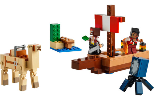Lego Minecraft El Viaje En El Barco Pirata Modelo 21259 / H 166 Pirata