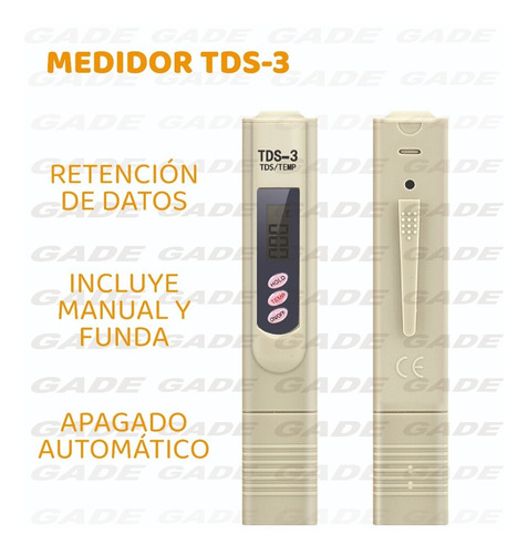 Imagen 3 de 9 de Medidor Ph Pehachimetro Digital + Medidor De Tds Combo