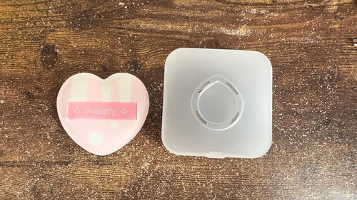 Almohadilla Borla Esponja Para Maquillaje Kawaii + Estuche