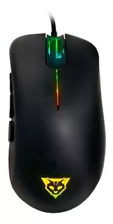 Gaming Mouse Óptico Ocelot Ogmm01 6400dpi 8 Botones Led Rgb Color Negro