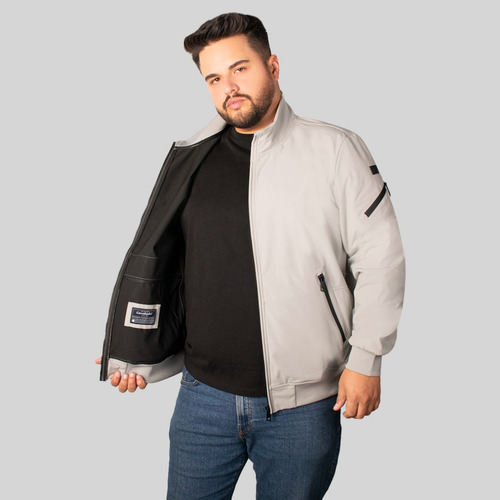 Chamarra Hombre Softshell Tallas Grandes Bomber Greenlander
