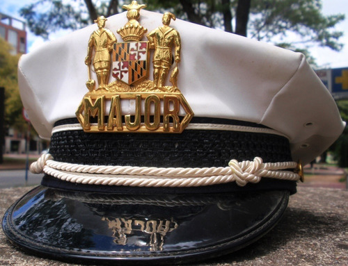 Gorra De Grado De Jefe De Policia De Baltimore Usa (Usado)
