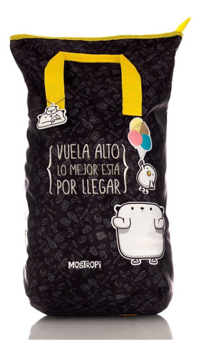 Mochila Mostropi 2523 Ne Color Negro Diseño Alta Calidad 23l