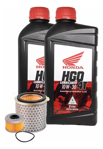 Kit Honda Xre 300 Filtros Aire Y Orig Aceite + 10w30 Mineral