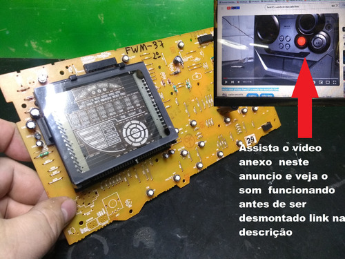 Placa Display Philips Fwm37 Fw M37 Fwm 37 Veja O Video (Usado)