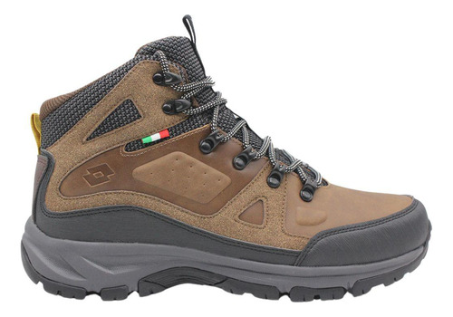 Zapatilla Outdoor Hombre Lotto - Baretti Hc Café Negro