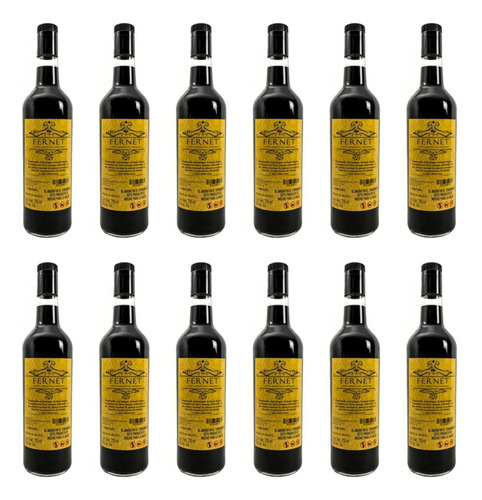 Pack De 12 Licor Wind 4 Fernet 750 Ml