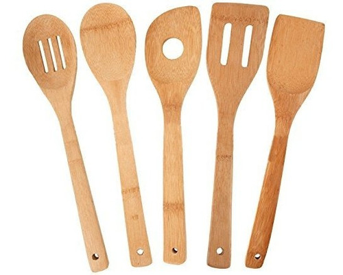 Japanbargain Juego De Utensilios De Bambu De 5 Piezas Espa