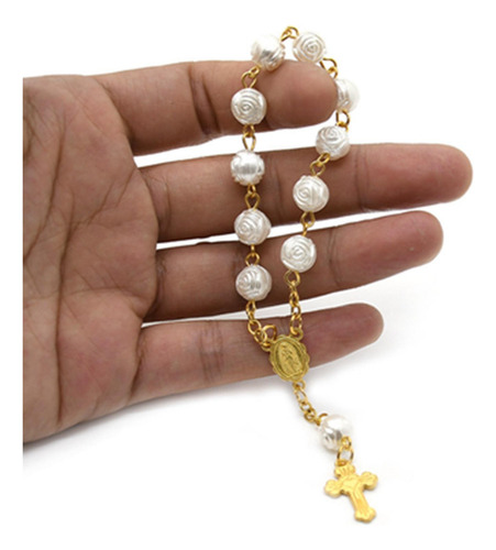 Zbl Católico Pulsera Crucifijo Cruz Rosarios Católicos Para