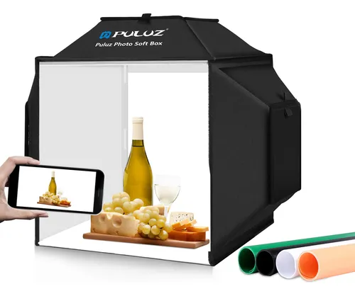 Carpa Fotográfica Puluz De 40 Cm Con Pequeños Fondos Para Co