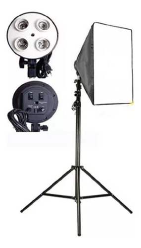 Kit Iluminación Continua Softbox 4 Bombillas