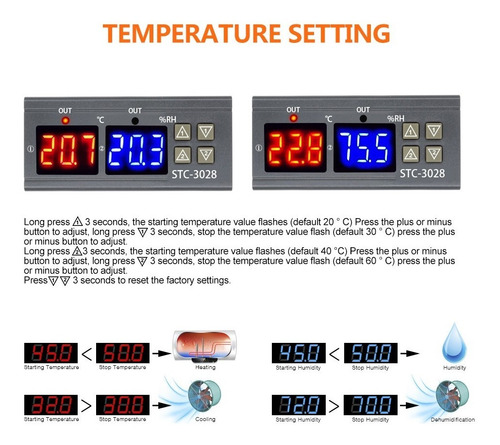 Termostato Digital 110v Incubadora, Humedad Y Temperatura (Usado)