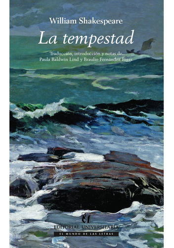 La Tempestad, De Shakespeare, Wiliam Baldwin, Paula Fernández, Braulio. Editorial Universitaria De Chile, Tapa Blanda, Edición 1 En Español, 2010