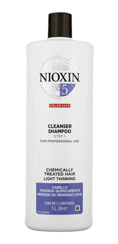 Nioxin-5 Shampoo Densificador Chemically Treated Hair 1000ml