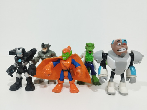 Lote De Superhéroes Cyborg, Duende Verde, Rhino, Iron Man