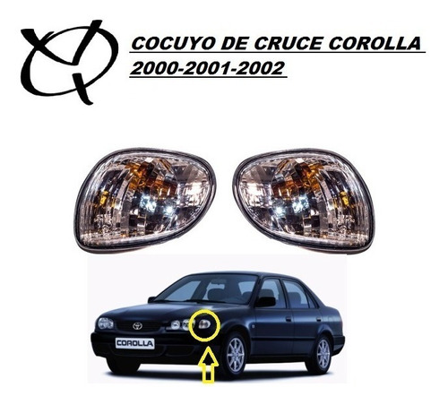 Cocuyo De Cruce Toyota Corolla 2001 2002 Pantallita