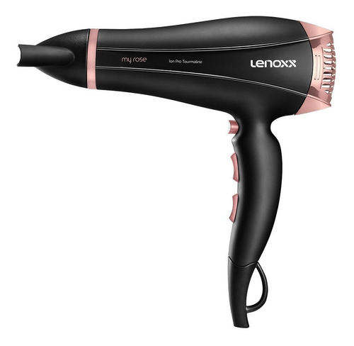 Secador de cabelo Lenoxx My rose Ion Pro 2600 PSC757 preto 127V