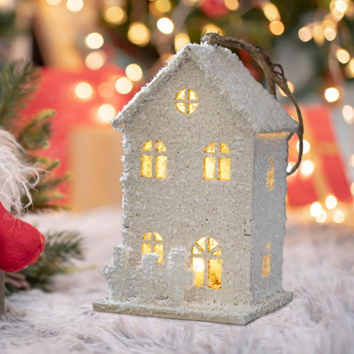 Colgante De Árbol De Navidad, Casa De Pueblo Con Estilo F