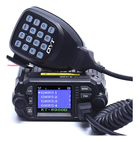 Qyt Kt-8900d 25w Dual Band Mini Car Gmrs Radio Transceptor