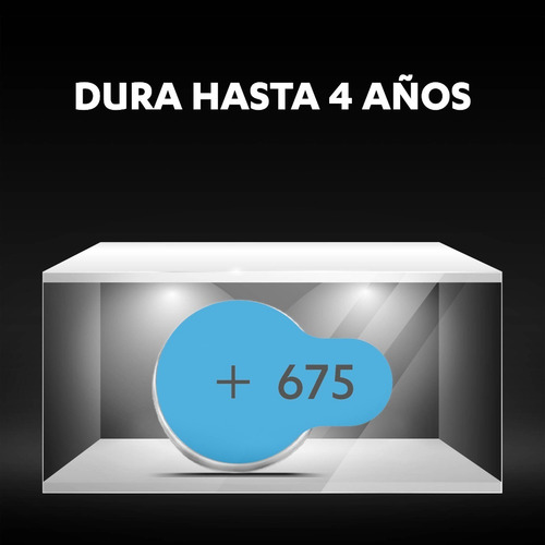 Duracell Pila 675 Botón Audífono 6 Unidades Blíster