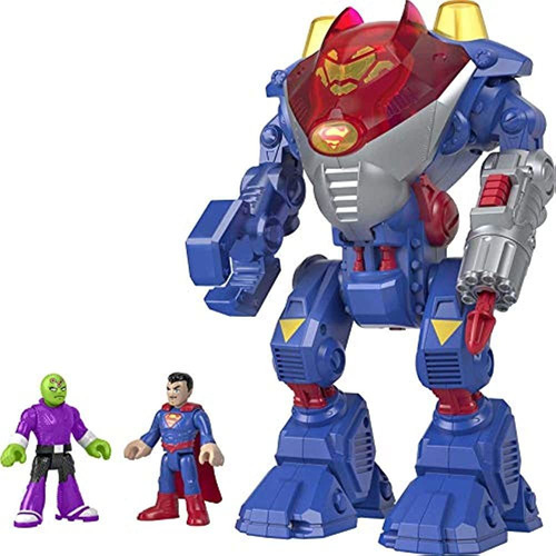 Imaginext Dc Super Friends Superman Robot, Juego De Juguete 