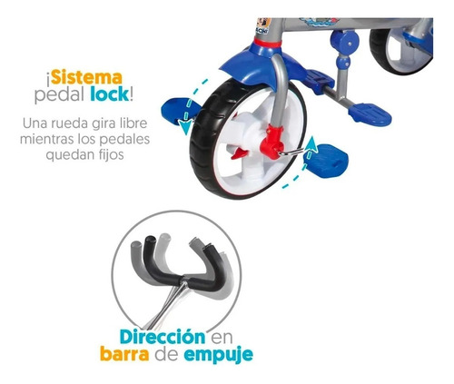 Triciclo Tiburón Etapas 3 En 1 Carriola Toldo Apache En Caja (Usado)