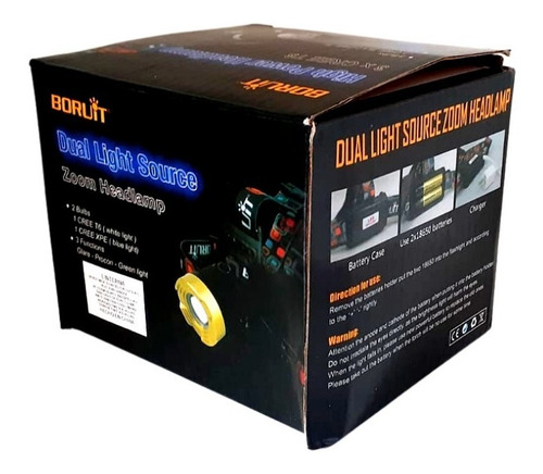 Imagen 4 de 8 de Linterna De Cabeza Recargable Y 3 Led Potentes Antiexplosiva