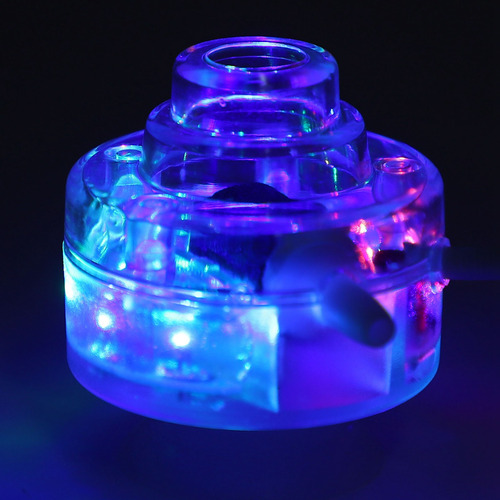 Pecera Sumergible Led Con Burbujas Coloridas Para Acuarios