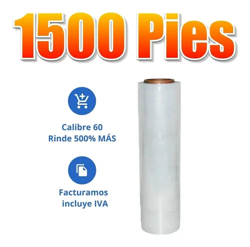 1 Rollo Playo Emplaye Strech 1200ft 366m Wallmart Homedepot | MercadoLibre