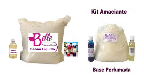 Kit Base Amaciante+sabão Liquido Concentrado 25 Lt Cada