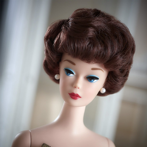Boneca Barbie 1961 Brownette Bubble Cut Linha Signature Luxo