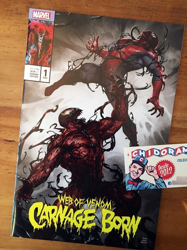 Comic - Web Of Venom Carnage Born #1 Bagley