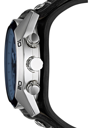Reloj Caballero Fossil Ch2564 De Piel Negro