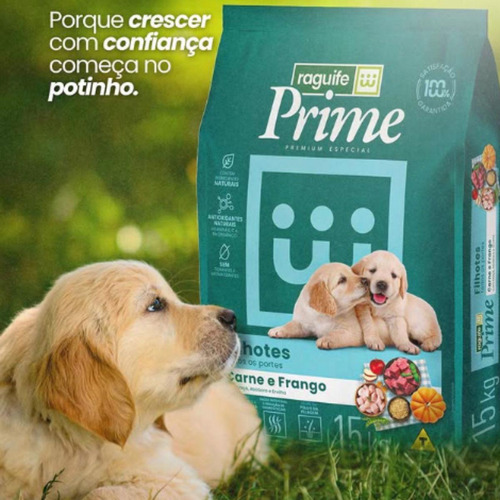 Ração Raguife Prime Pequenas/médias Carne E Frango 15kg