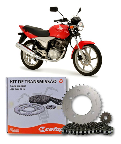 Kit Relação Completo Honda Cg 150 Sport 2005 2006 2007 2008