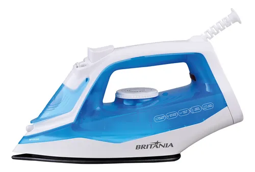 Ferro De Passar A Vapor Bfv202az Base Antiaderente Britânia Cor A...