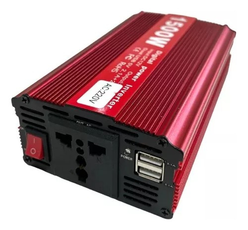 Convertidor Inversor 12v 220v 1500w Auto Usb Camping