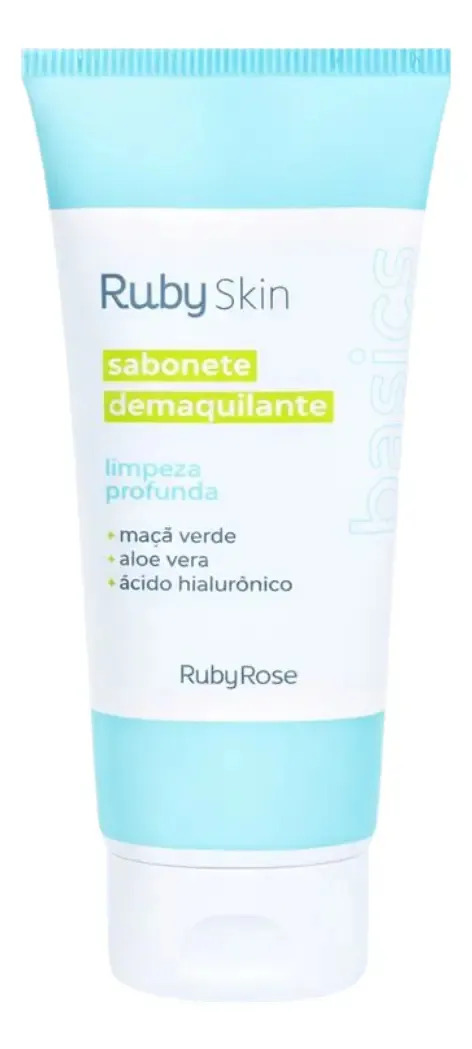 Sabonete Facial Demaquilante Ácido Hialurônico - Ruby Skin