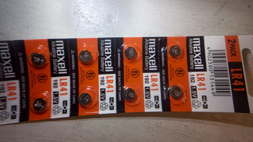 Maxell Pilas Alcalinas Ag3 Lr41 Botón 1 Pack