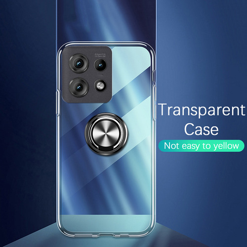 Capa De Anel Transparente Para Moto G75 5g