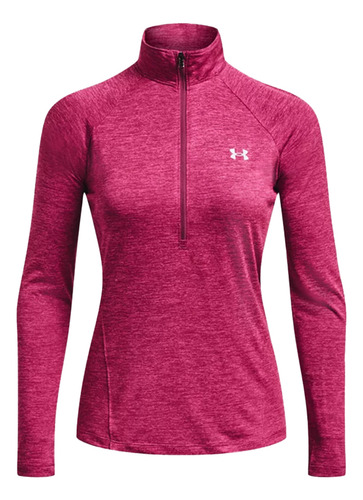 Remera Under Armour New Tech 1/2 Zip Rosado - 635