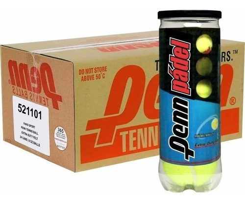 Tubo Penn Pelotas Padel Pro X 3 Extra Duty Felt Profesional