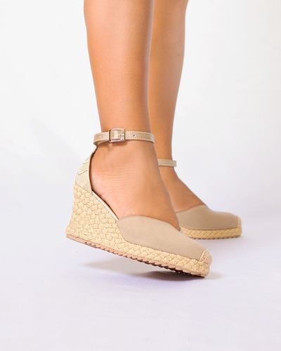 Zafiro Nude Kaqui 65mm Brujilda Calzado Zapatos Yute