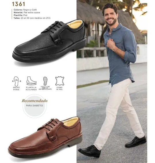 Zapatos Para Diabeticos Doble Ancho De Pie Piel De Venado | MercadoLibre 📦