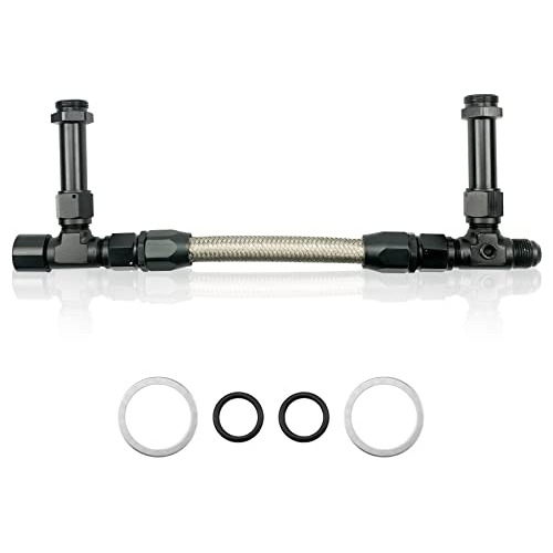 Dual Inlet 4150 Fuel Line Kit 8 An Male Flare A 7/8  Carbura